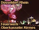 Dsseldorf Rhein-Kirmes-Feuerwerk Schifffahrt Oberkasseler Rheinkirmes 