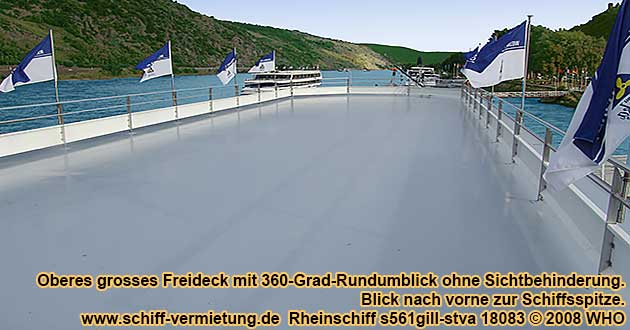 Rheinschiff s561gill-stva oberes Freideck