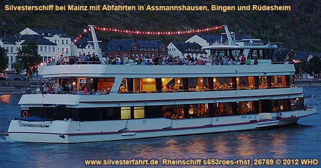 Silvesterschiff s653roes-rhst Assmannshausen Rdesheim Bingen Wiesbaden Mainz