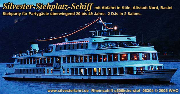 Silvesterschiff s508koel-stof Köln Rhein Niederrhein
