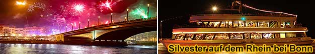 Silvester-Partyschiff Bonn am Rhein