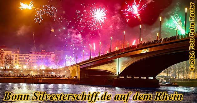 Silvester-Partyschiff Bonn am Rhein