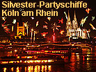 Silvester-Partyschiffe Köln am Rhein