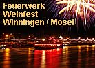 Feuerwerk-Schifffahrt zum Weinfest Winningen an der Mosel