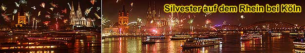 Silvester-Partyschiffe Silvester am Rhein