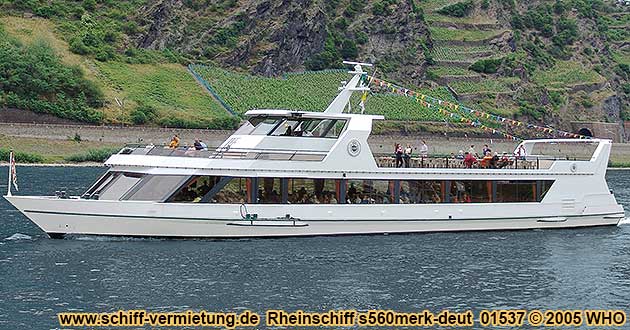 Rheinschiffahrt s560merk-deut Koblenz Lahnstein Braubach Boppard Loreley Andernach