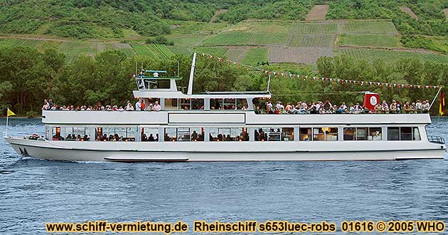 Rheinschiff s653luec-robs Bingen Rdesheim Oestrich-Winkel Wiesbaden Mainz