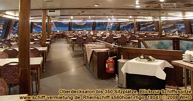 Rheinschiff s560hoel-rhgo Oberdecksalon