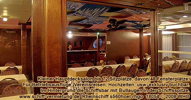 Rheinschiff s560hoel-rhgo Kleiner Hauptdecksalon mit Schiffsbar