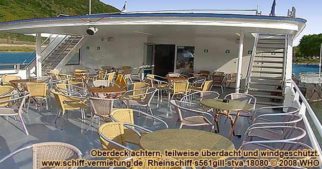 Rheinschiff s561gill-stva hinteres Freideck