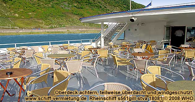 Rheinschiff s561gill-stva hinteres Freideck