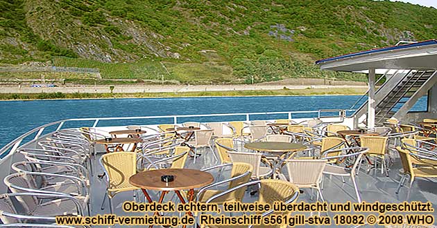 Rheinschiff s561gill-stva hinteres Freideck