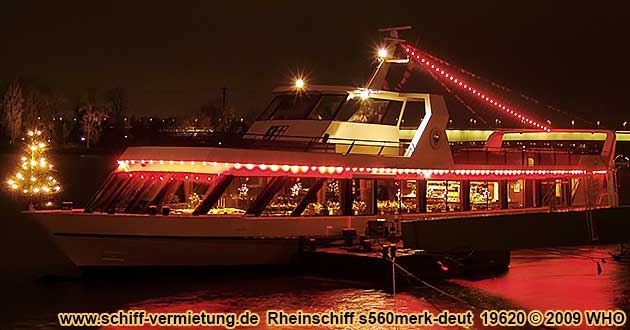 Rheinschiff s560merk-deut Weihnachtsfeier Koblenz Rhein