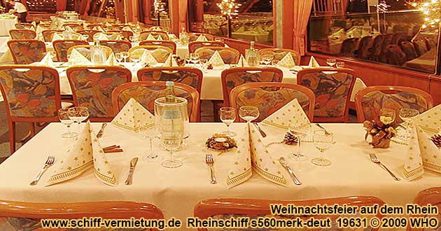 Weihnachtsfeier auf dem Rheinschiff s560merk.