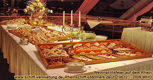 Weihnachtsfeierbuffet auf dem Rheinschiff s560merk.