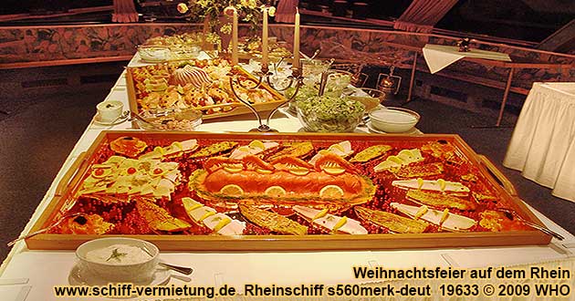 Weihnachtsfeierbuffet auf dem Rheinschiff s560merk.