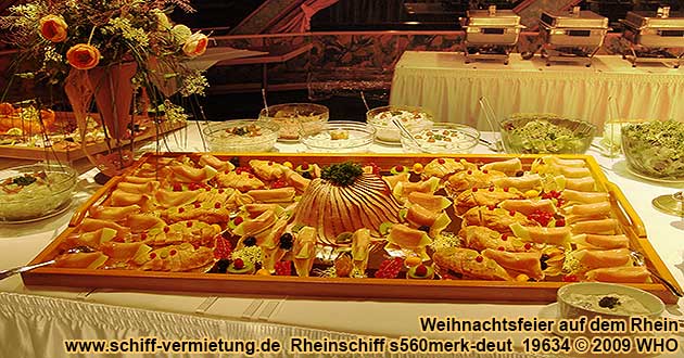 Weihnachtsfeierbuffet auf dem Rheinschiff s560merk.