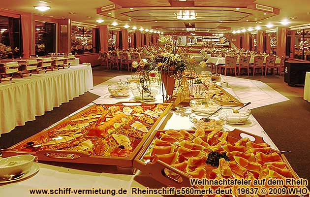 Weihnachtsfeierbuffet auf dem Rheinschiff s560merk.