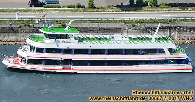 Rheinschiff s653roes-rhst Assmannshausen Rdesheim Bingen Ingelheim Eltville Wiesbaden Mainz