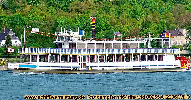 Mississippi-Raddampfer s464rila-rvld Rhein Niederrhein Mittelrhein