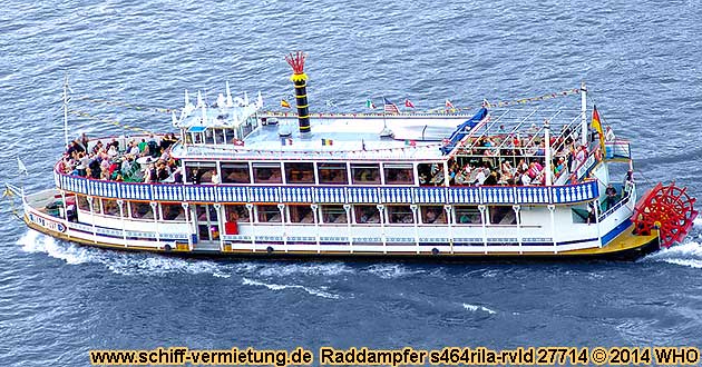Mississippi-Raddampfer s464rila-rvld Rhein Niederrhein Mittelrhein