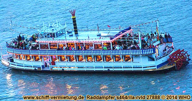 Mississippi-Raddampfer s464rila-rvld Rhein Niederrhein Mittelrhein
