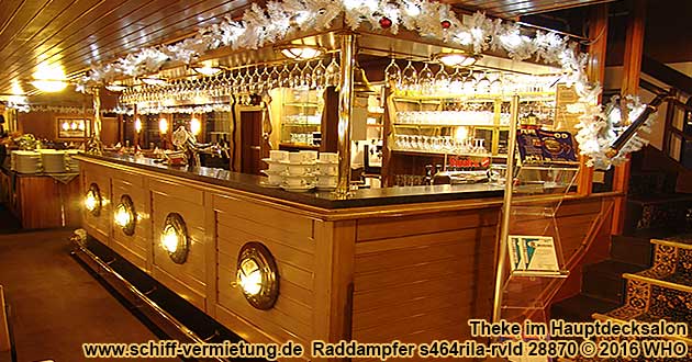 Mississippi-Raddampfer s464rila-rvld Theke im Hauptdecksalon